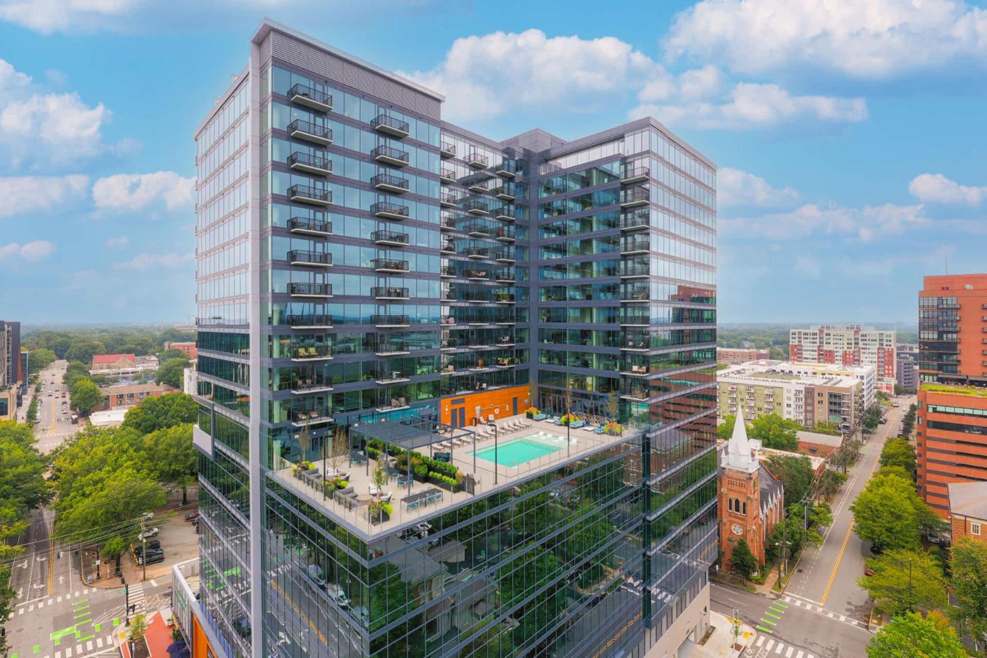High-Rise Apt Raleigh Free Parking & Sunset View 1 المظهر الخارجي الصورة