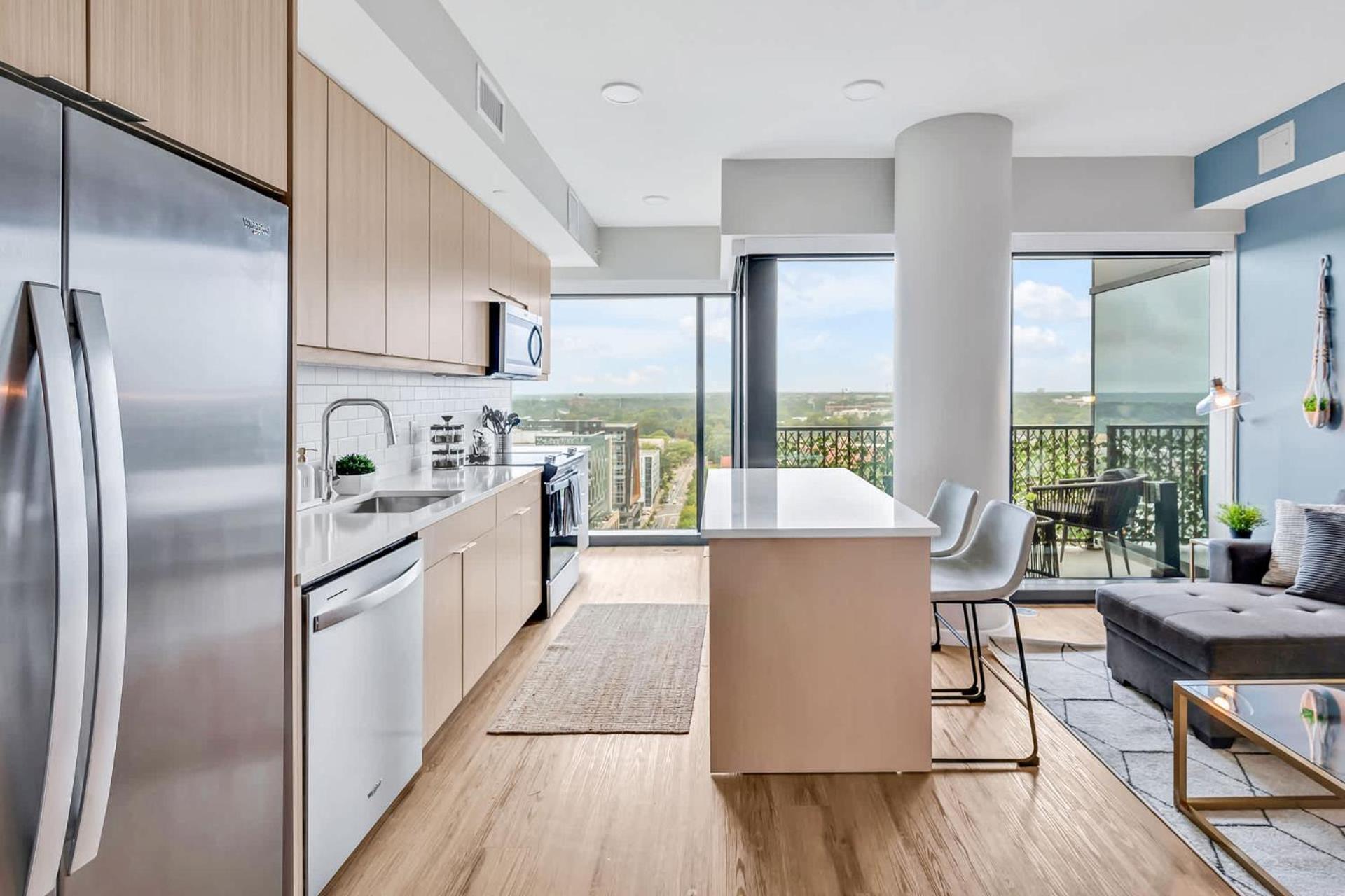 High-Rise Apt Raleigh Free Parking & Sunset View 1 المظهر الخارجي الصورة